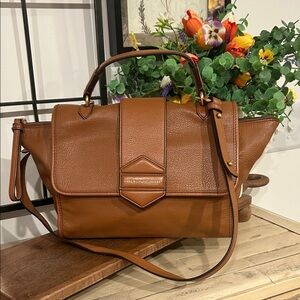 Marc By Marc Jacobs Tan/Brown Leather Structured Satchel